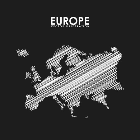 europe map design, vector illustration eps10 graphicのイラスト素材