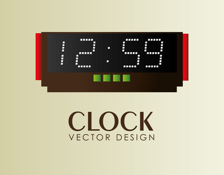 Time design over beige background, vector illustration.のイラスト素材