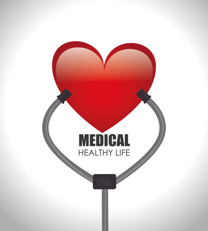 Medical design over white background, vector illustration.のイラスト素材