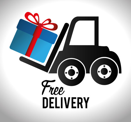 Delivery design over white background, vector illustration.のイラスト素材