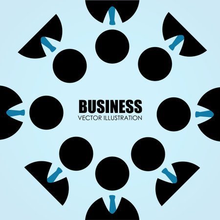 Business design over blue background,vector illustration.のイラスト素材