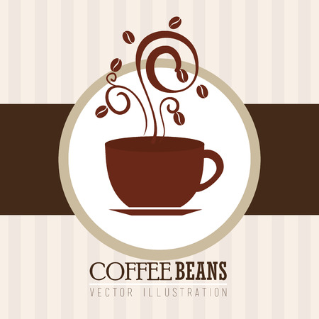 Coffee design over white background, vector illustration.のイラスト素材