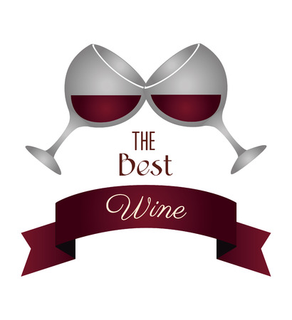 Wine design over white background,vector illustrationのイラスト素材