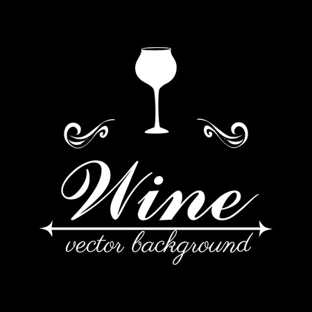 Wine design over black background,vector illustrationのイラスト素材