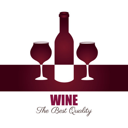 Wine design over white background,vector illustrationのイラスト素材