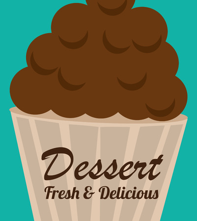 Bakery design over blue background, vector illustration.のイラスト素材