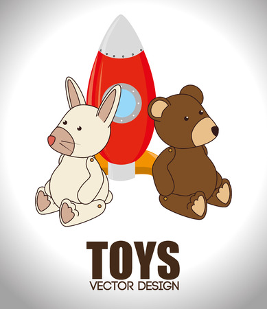 Toys design over white background, vector illustration.のイラスト素材