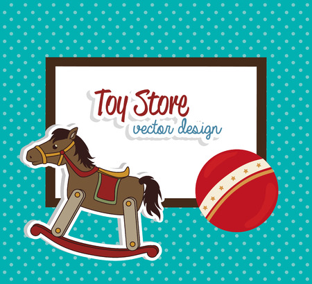 Toys design over blue background, vector illustration.のイラスト素材