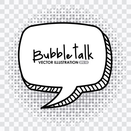 bubble talk design  のイラスト素材