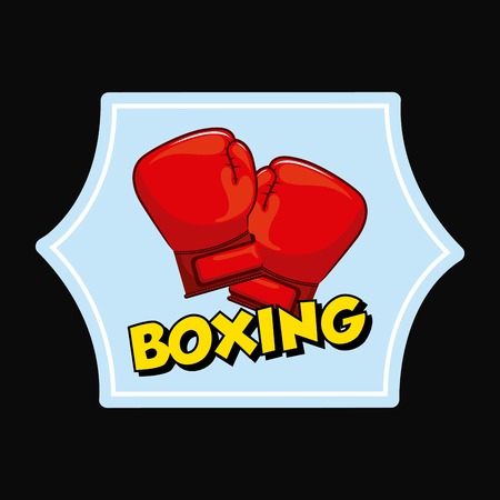 boxing sport designのイラスト素材