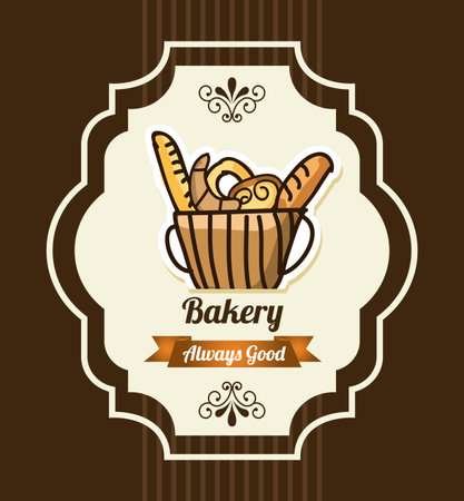 bakery icon design, vector illustrationのイラスト素材