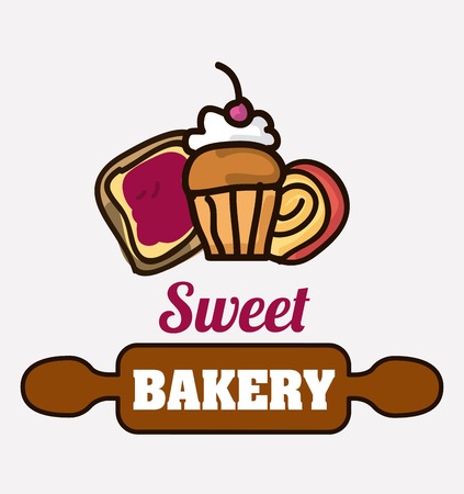 bakery icon design, vector illustrationのイラスト素材