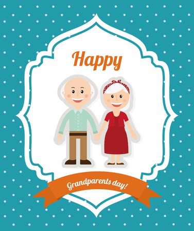 happy grandparents day design, vector illustration eps10 graphicのイラスト素材