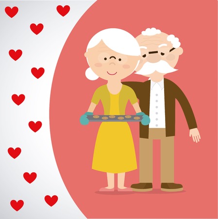 happy grandparents day design, vector illustration eps10 graphicのイラスト素材