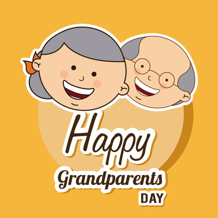 happy grandparents day design, vector illustration eps10 graphicのイラスト素材