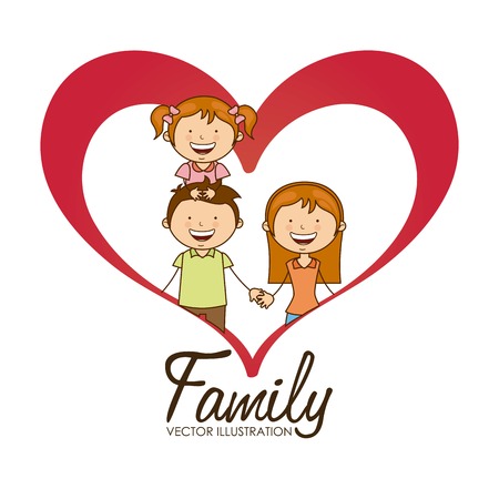 happy family design, vector illustration eps10 graphicのイラスト素材