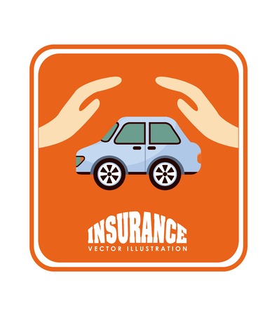insurqance icon design, vector illustration eps10 graphicのイラスト素材