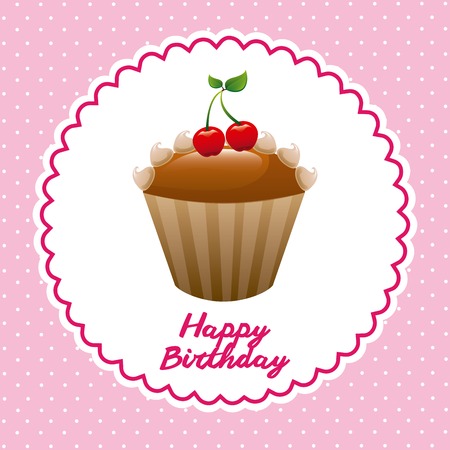 happy birthday design, vector illustration eps10 graphicのイラスト素材
