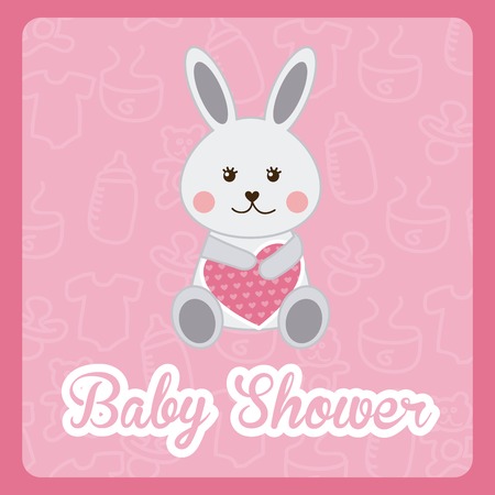 baby shower designのイラスト素材