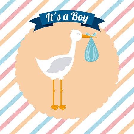 baby shower designのイラスト素材