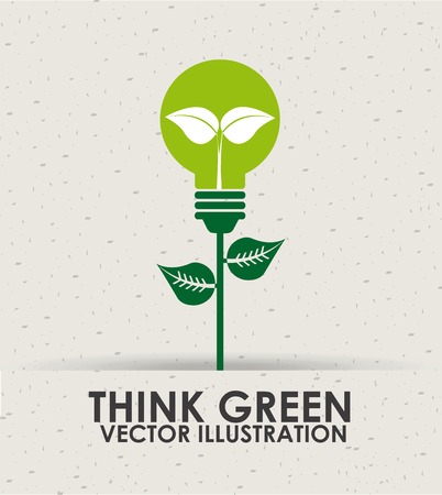 think green designのイラスト素材