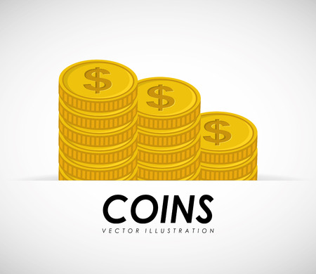 coins gold designのイラスト素材