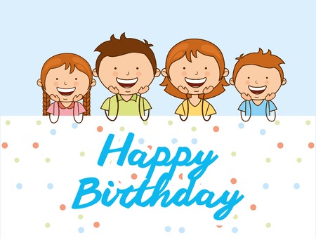 happy birthday designのイラスト素材