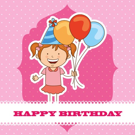 happy birthday designのイラスト素材