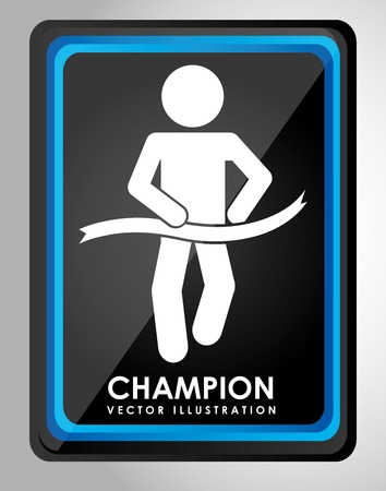 champion icon design のイラスト素材