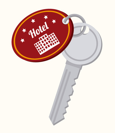 Hotel design over white background, vector illustrationのイラスト素材