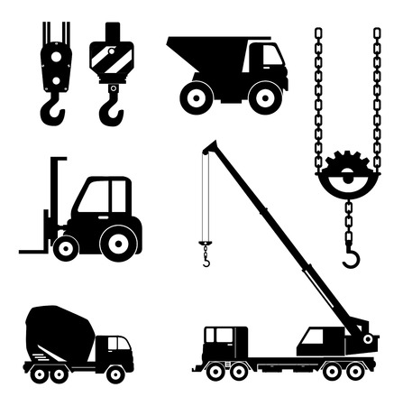 construction objets design over white background, vector illustration.のイラスト素材