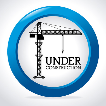 Under construction design over white background, vector illustration.のイラスト素材
