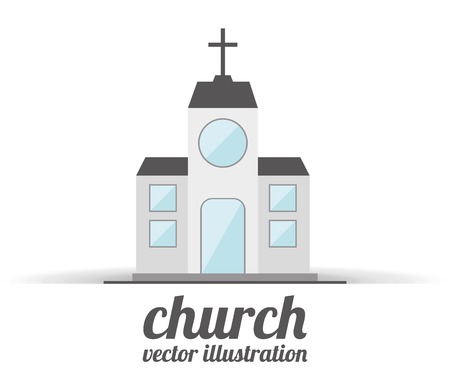 church building design, vector illustration eps10 graphicのイラスト素材