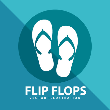 flip flops design, vector illustration eps10 graphicのイラスト素材