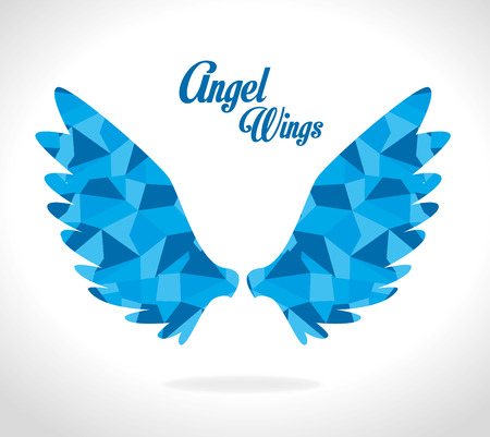 Angel design over white background, vector illustration.のイラスト素材