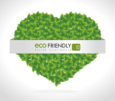 Ecology design over white background, vector illustration.のイラスト素材