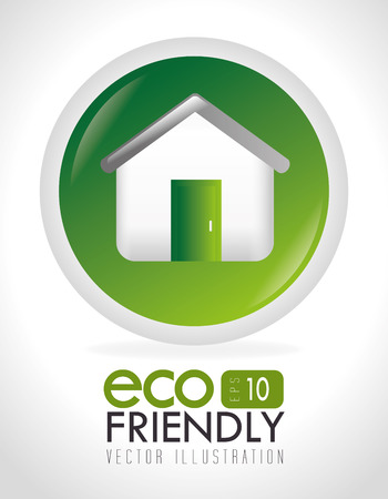 Ecology design over white background, vector illustration.のイラスト素材