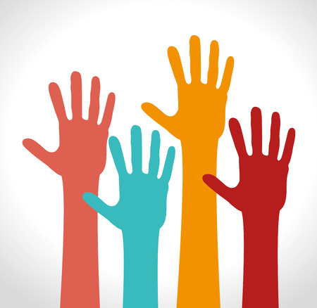 Teamwork design over white background, vector illustration.のイラスト素材