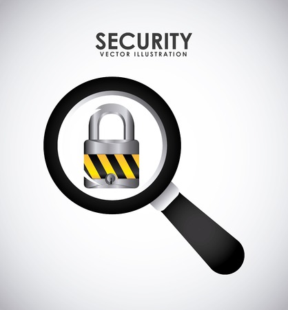 security icon design, vector illustration eps10 graphicのイラスト素材