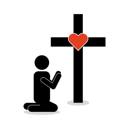 cross icon design, vector illustration eps10 graphicのイラスト素材