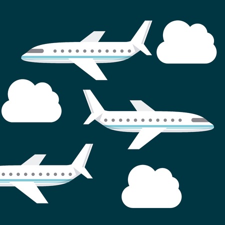 airplane travel design, vector illustration eps10 graphicのイラスト素材