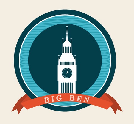 big ben design, vector illustration eps10 graphicのイラスト素材