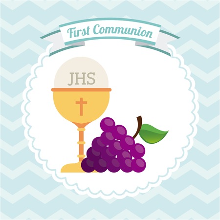 first communion design, vector illustration eps10 graphicのイラスト素材