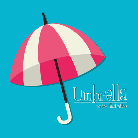 Umbrella design over white background, vector illustration.のイラスト素材