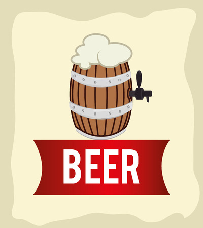 Beer design over white background, vector illustration.のイラスト素材
