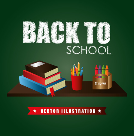 Education design over green background, vector illustration.のイラスト素材