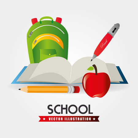 Education design over white background, vector illustration.のイラスト素材