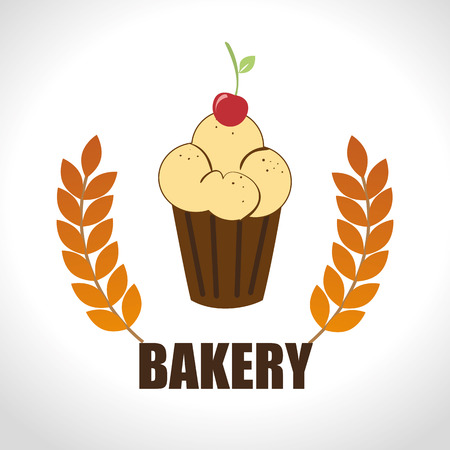 Bakery design over white background, vector illustration.のイラスト素材