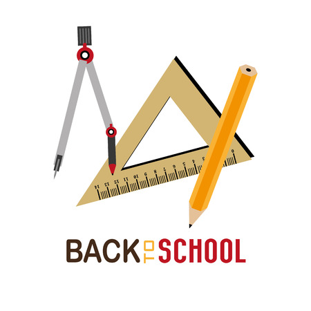 School design over white background, vector illustration.のイラスト素材