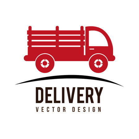 Delivery design over white background, vector illustraton.のイラスト素材